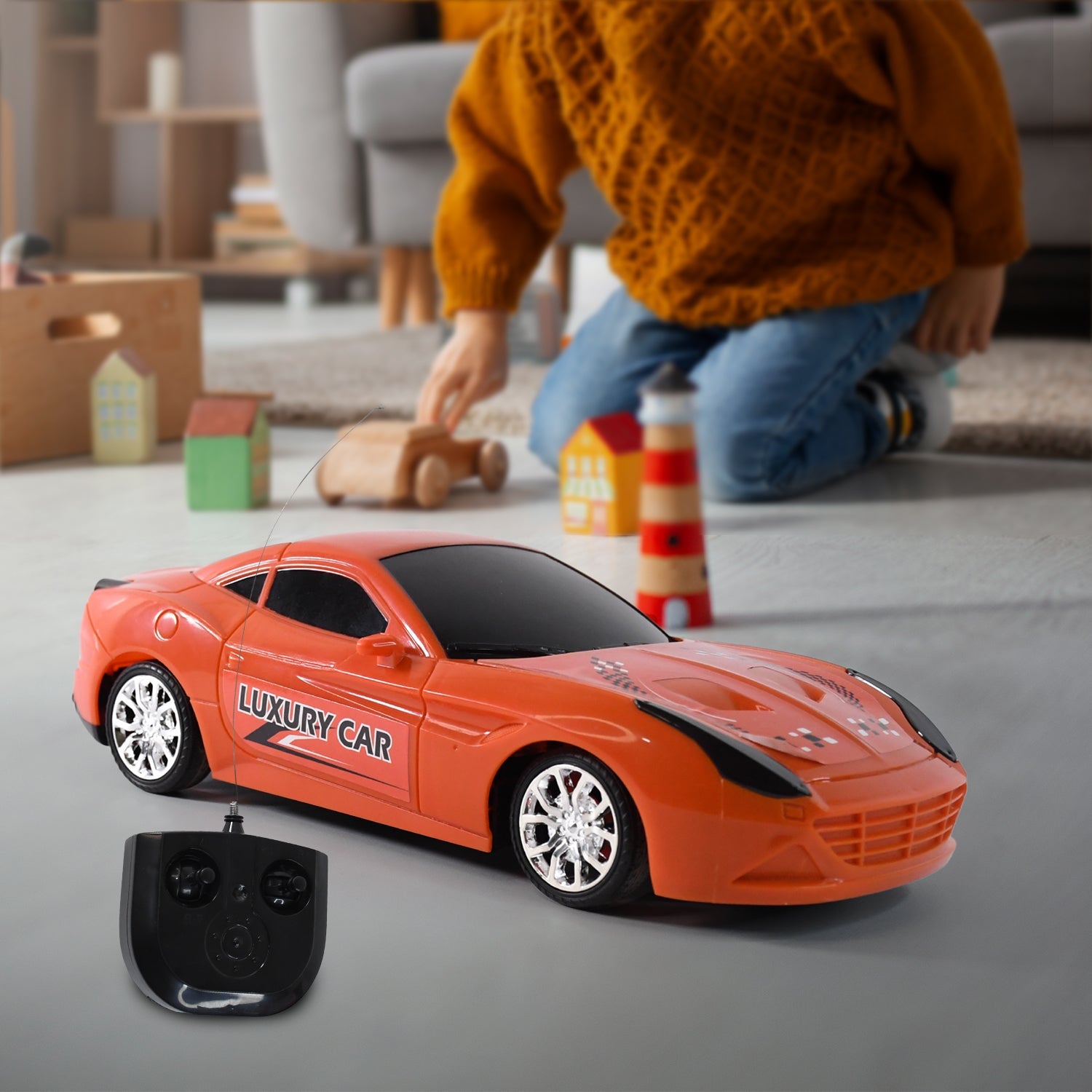 TTG Luxury Remote Control Sports Car Toy (1 Set) TTG Luxury Remote Control Sports Car Toy (1 Set)